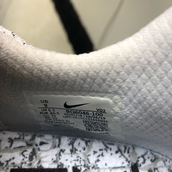 Women's White and Gray Athletic Shoes - Picture 11 of 14